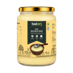 Bilona-Churned Desi Buffalo Ghee - 500ml Jar